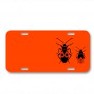 Beetle Bug Firebug Nymph Red On License Plate Car Front Add Names