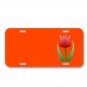 Tulip Blossom Flower Spring Tulip On License Plate Car Front Add Names