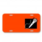 Mic Microphone Music Singer On License Plate Car Front Add Names