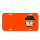 Muffin Chocolate Cupcake Brown On License Plate Car Front Add Names