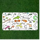 Custom Personalized License Plate Auto Tag With Kids Arrow Drawing Design