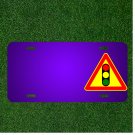 Custom Personalized License Plate With Add Names To Traffic Lights Attention