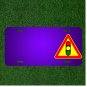 Custom Personalized License Plate With Add Names To Traffic Lights Attention