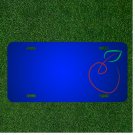 Custom Personalized License Plate With Add Names To Apple Figures Fruit