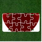 Custom Personalized License Plate Auto Tag With Cool Puzzle Design