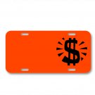 Dollar Money Finance Business On License Plate Car Front Add Names