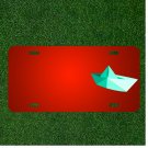 Custom Personalized License Plate With Add Names To Paper Toy Boat Kids