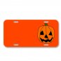 Pumpkin Carving Pumpkin Jack-O-Lantern On License Plate Car Front Add Names