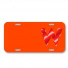 Alphabet W Abc Letter On License Plate Car Front Add Names