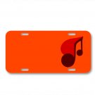 Heart Love Music Note On License Plate Car Front Add Names
