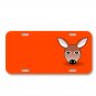 Deer Doe Roe Roe Deer Mammal Brown On License Plate Car Front Add Names