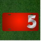 Custom Personalized License Plate With Add Names To Five 5 Digit Number