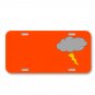 Daily Daily Sketch Lightning Rain On License Plate Car Front Add Names