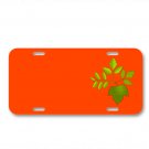 Foliage Green Leaves Nature On License Plate Car Front Add Names