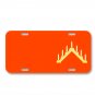 Candlestick Candle Christmas Lights On License Plate Car Front Add Names