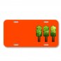 Trees Trunk Green Brown Abstract On License Plate Car Front Add Names