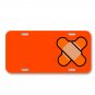 Patch Help Injury Orange Help Patch On License Plate Car Front Add Names