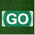 Custom Personalized License Plate Auto Tag With Green Light Go Design Art NEW