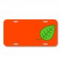 Leaf Nature Green Plant Leaf Leaf On License Plate Car Front Add Names
