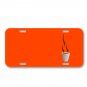 Coffee Vapor Drink Cup Coffee On License Plate Car Front Add Names