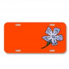 Periwinkle Flower Blossom Blue Plant On License Plate Car Front Add Names