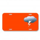 Lightning Thunder Storm Thunderstorm On License Plate Car Front Add Names