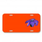 Flower Violet Bloom Plant On License Plate Car Front Add Names