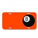 Billiard Ball 8 Billiard Ball Black On License Plate Car Front Add Names