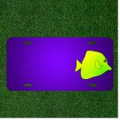 Custom Personalized License Plate With Add Names To Animal Ocean Yellow Fish