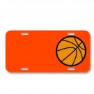 Basketball Ball Orange Sports Round On License Plate Car Front Add Names