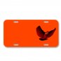 Amazing Red Bird Design On License Plate Car Front Add Names