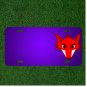 Custom Personalized License Plate With Add Names To Fox Red Head Eyes Wild