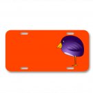 Bird Standing Lilac On License Plate Car Front Add Names