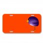 Bird Standing Lilac On License Plate Car Front Add Names