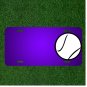 Custom Personalized License Plate With Add Names To Tennis Ball Baseball