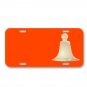 Bell Church Bell Ringing Golden On License Plate Car Front Add Names