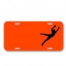 Jump Soccer Man Black People On License Plate Car Front Add Names