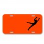 Jump Soccer Man Black People On License Plate Car Front Add Names