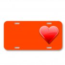 Favorite Heart Love Red Romance On License Plate Car Front Add Names