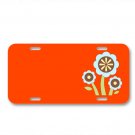 Flowers Spring Blue Brown Grass On License Plate Car Front Add Names