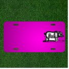 Custom Personalized Car License Plate With Add Names To Boar Pig Wild Hog