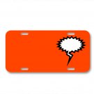 Speech Bubble Bubble Speaking On License Plate Car Front Add Names