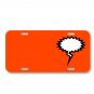 Speech Bubble Bubble Speaking On License Plate Car Front Add Names
