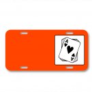 Card Casino Game Gambling On License Plate Car Front Add Names