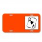 Card Casino Game Gambling On License Plate Car Front Add Names