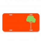 Tree Leaves Autumn Green Ecology On License Plate Car Front Add Names