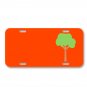 Tree Leaves Autumn Green Ecology On License Plate Car Front Add Names
