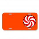Lollipop Candy Red Sugar Lollipop On License Plate Car Front Add Names