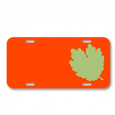 Leaf Foliage Greenery Tree Forest On License Plate Car Front Add Names