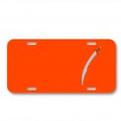Scimitar Slice Sword Weapon Sharp On License Plate Car Front Add Names